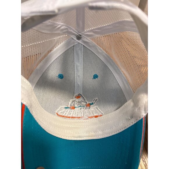 New York Islanders Mesh Snapback Trucker Hat Teal & White Adjustable Cap By BWM - Picture 6 of 6